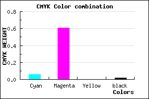 #EA61FA color CMYK mixer