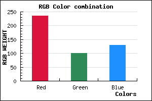 rgb background color #EB6581 mixer