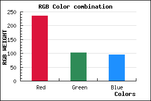 rgb background color #EB665F mixer