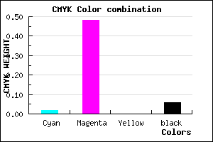 #EB7EF0 color CMYK mixer