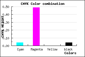 #EB7EF6 color CMYK mixer