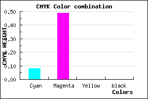 #EB82FF color CMYK mixer