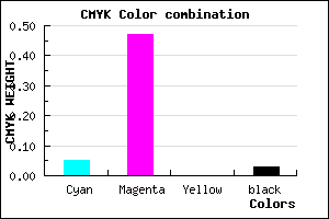 #EB83F7 color CMYK mixer