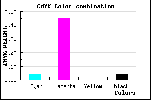 #EB88F6 color CMYK mixer