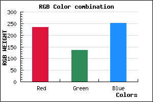 rgb background color #EB88FC mixer