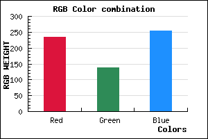 rgb background color #EB8BFF mixer