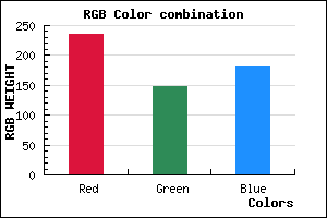 rgb background color #EB94B4 mixer