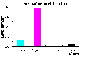 #EB99F9 color CMYK mixer