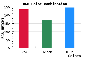rgb background color #EBABF7 mixer