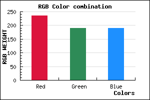 rgb background color #EBBDBD mixer