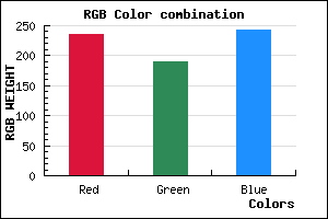 rgb background color #EBBDF3 mixer