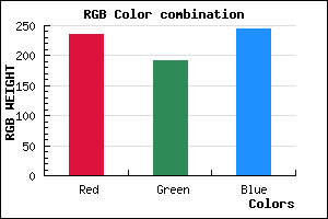 rgb background color #EBC0F4 mixer