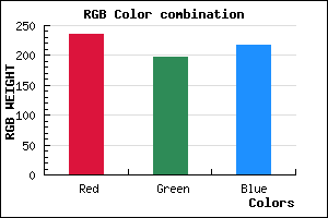 rgb background color #EBC5D9 mixer