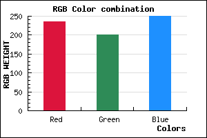 rgb background color #EBC8FA mixer