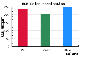 rgb background color #EBCBFA mixer