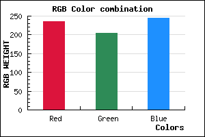 rgb background color #EBCDF5 mixer