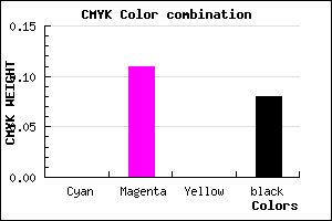 #EBD1EB color CMYK mixer