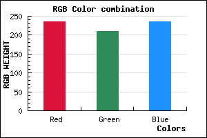 rgb background color #EBD1EB mixer