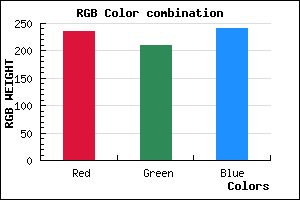 rgb background color #EBD1F1 mixer