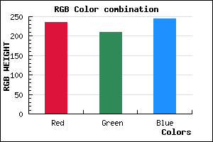 rgb background color #EBD1F5 mixer