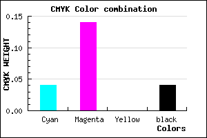 #EBD2F4 color CMYK mixer
