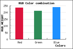 rgb background color #EBD3EF mixer