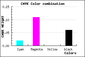 #EBD6F0 color CMYK mixer
