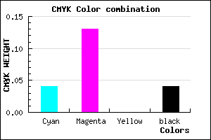 #EBD6F6 color CMYK mixer