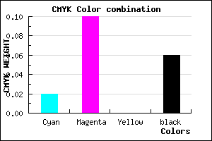 #EBD7EF color CMYK mixer