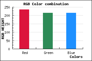 rgb background color #EBD8D8 mixer