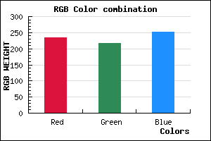 rgb background color #EBD9FB mixer