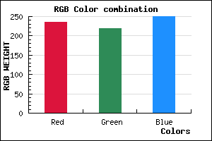 rgb background color #EBDBFA mixer