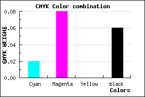 #EBDCF0 color CMYK mixer