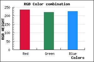 rgb background color #EBDDE2 mixer