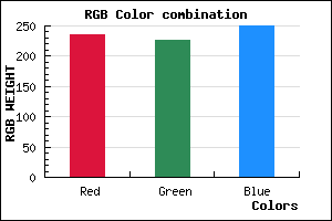 rgb background color #EBE3FA mixer