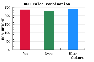rgb background color #EBE4F0 mixer