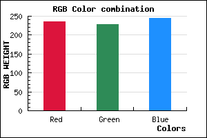 rgb background color #EBE4F4 mixer