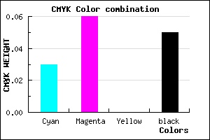 #EBE5F3 color CMYK mixer