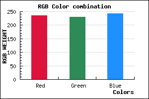 rgb background color #EBE6F2 mixer