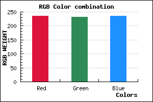 rgb background color #EBE7EB mixer