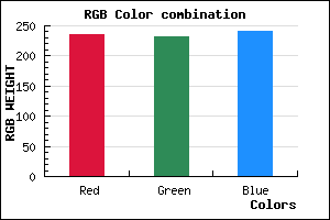 rgb background color #EBE7F1 mixer