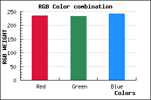 rgb background color #EBEAF2 mixer