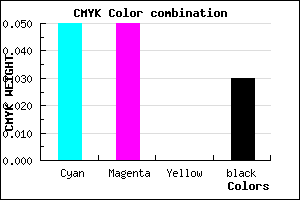 #EBEAF7 color CMYK mixer