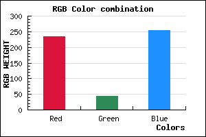 rgb background color #EB2BFF mixer