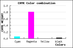 #EB2FFA color CMYK mixer