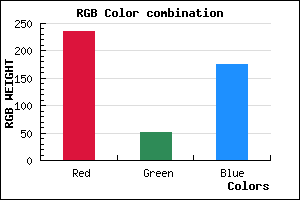 rgb background color #EB34B0 mixer