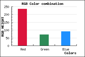 rgb background color #EB485B mixer