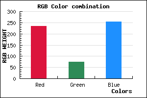 rgb background color #EB4BFF mixer