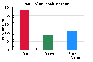 rgb background color #EB586C mixer