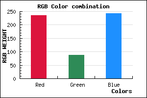 rgb background color #EB58F3 mixer